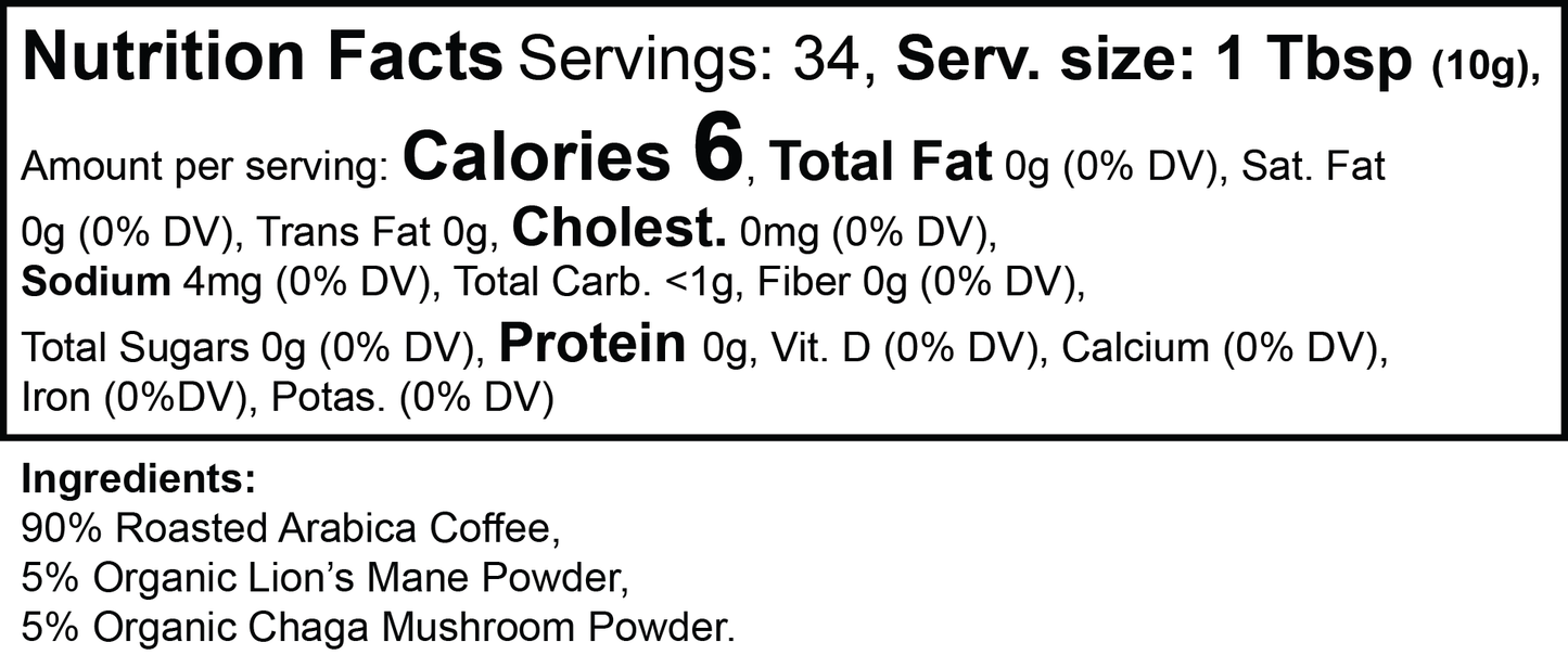Vitality Mushroom Medium Roast - Ground Coffee - 12oz
