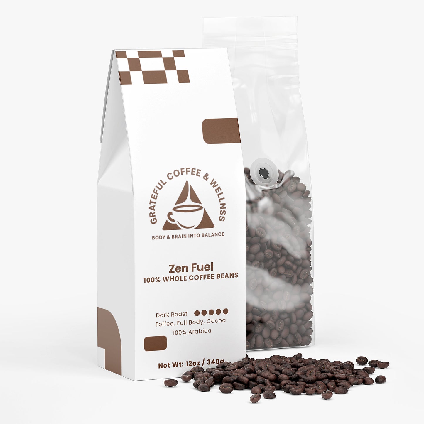 Zen Fuel - Dark Roast - Whole Bean - 12oz