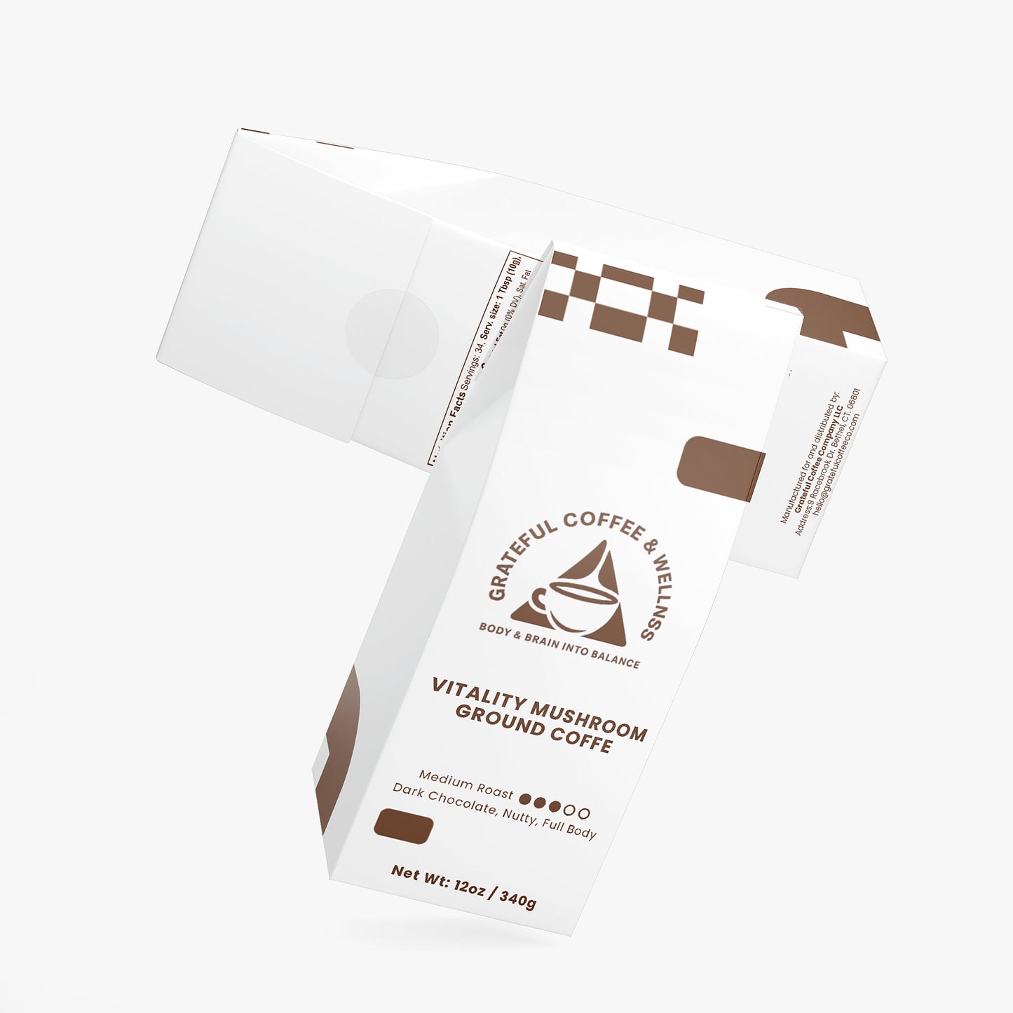 Vitality Mushroom Medium Roast - Ground Coffee - 12oz