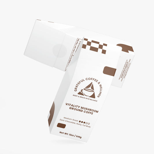 Vitality Mushroom Medium Roast - Ground Coffee - 12oz