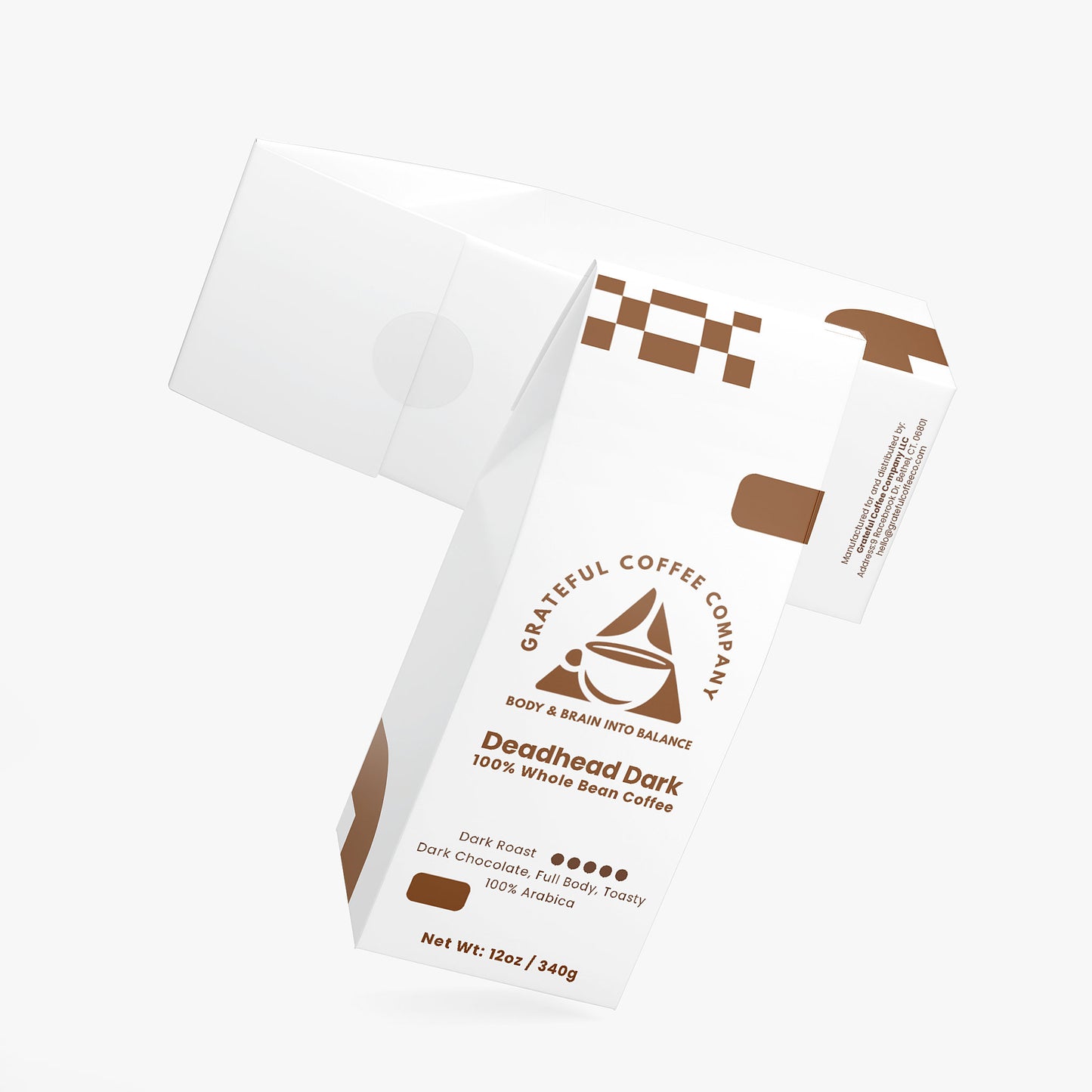 Deadhead Dark - Single Origin - Brazil - Dark Roast - Whole Bean - 12oz