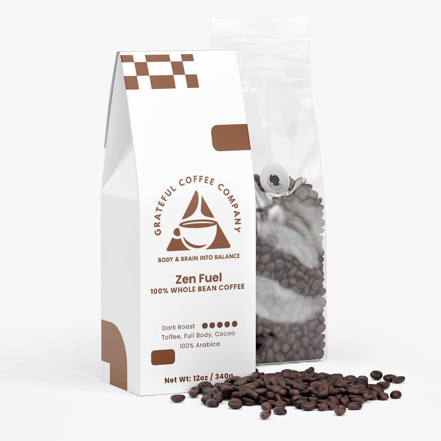 Zen Fuel - Dark Roast - Whole Bean - 12oz