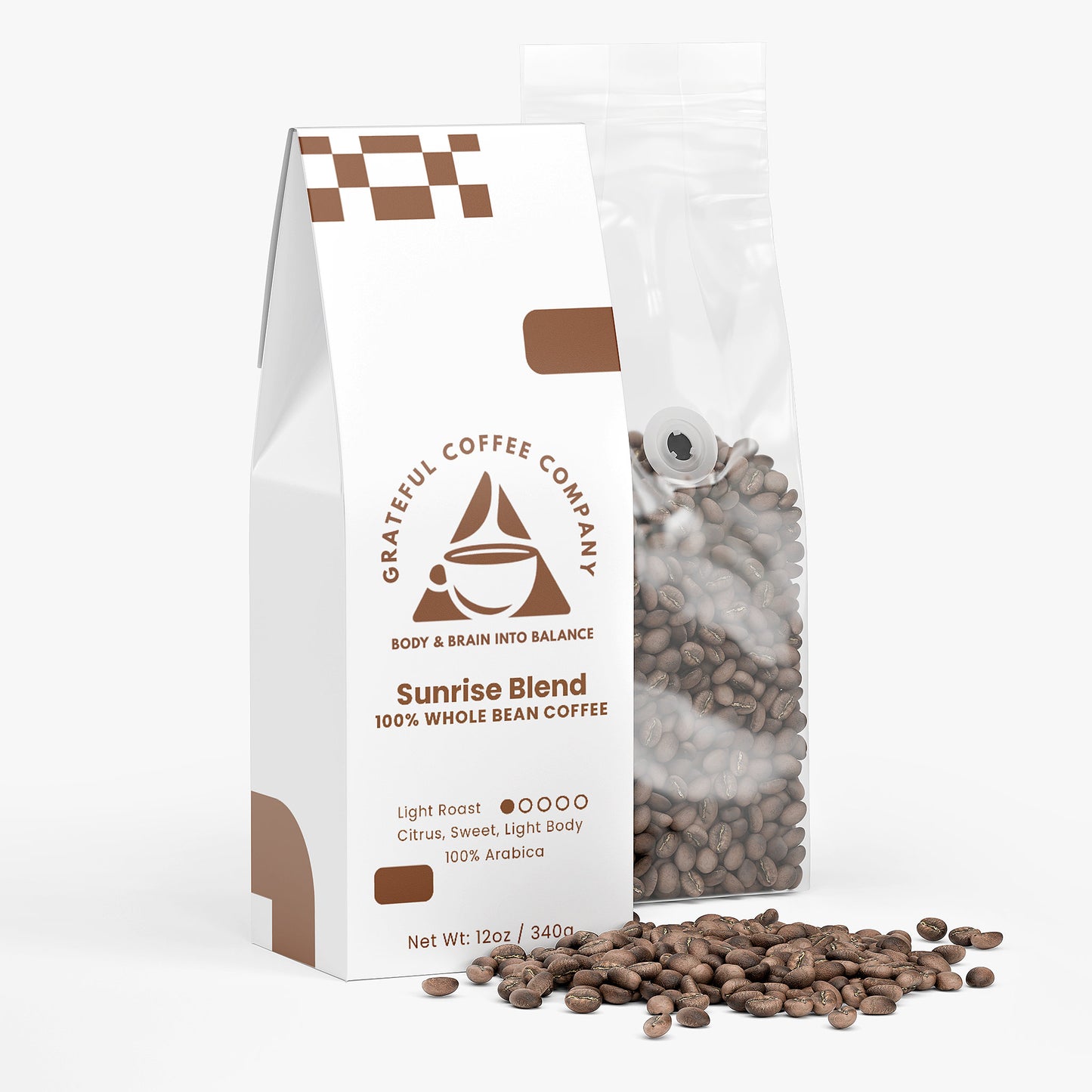 Sunrise Blend - Light Roast - Whole Bean - 12oz